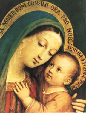 Immagine della Madonna del Buon Consiglio di Genazzano