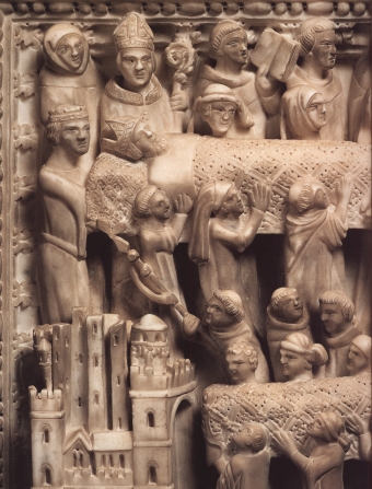 Traslazione delle spoglie del santo: scena dall'Arca di Pavia