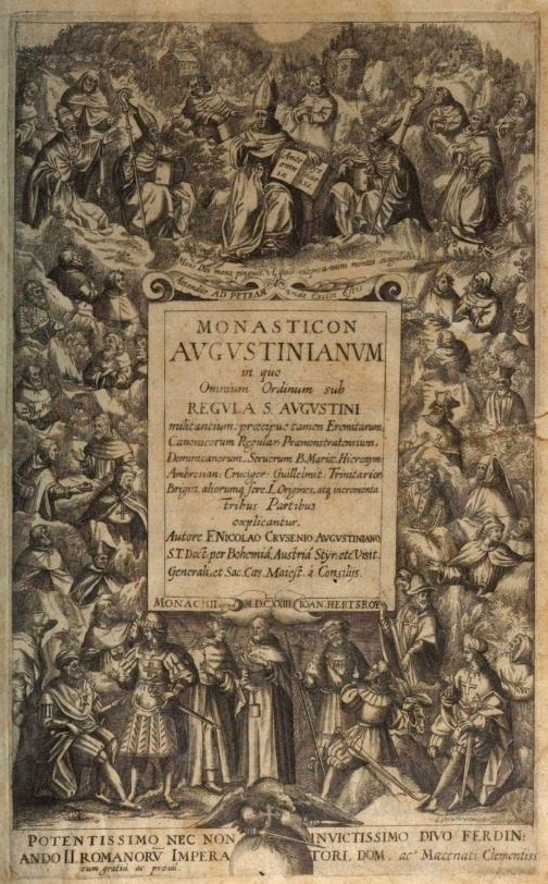 Monasticon Augustinianum di Nicola Crusenio, edito a Monaco nel 1626