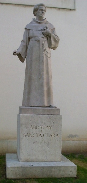 Abraham a Sancta Clara: statua a Vienna presso il Palazzo imperiale