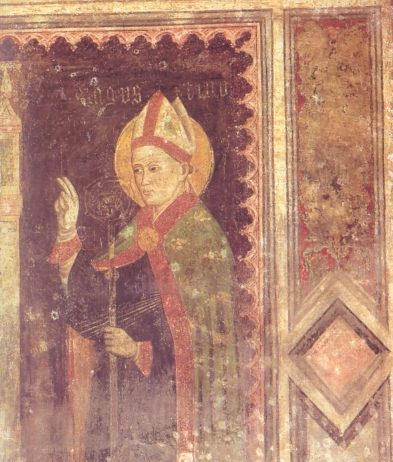 Anonimo veronese (1400 ca.): Agostino vescovo nella chiesa di Sant'Eufemia a Verona
