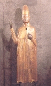 Bonifacio VIII in bronzo e rame battuto di Manno Bandini senese (1287-1316)