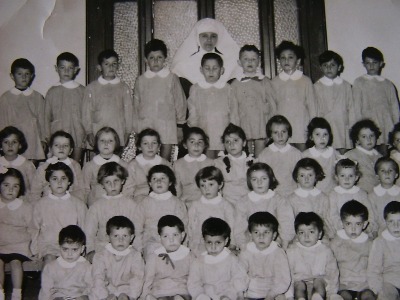 1960: i bambini dell'asilo infantile di Cassago