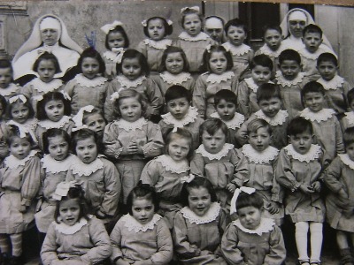1950: i bambini dell'Asilo infantile di Cassago