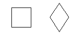 il quadrato e il rombo