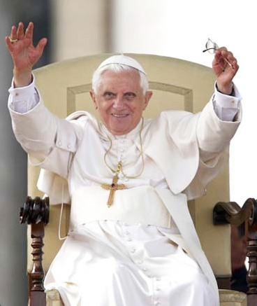 Papa Benedetto XVI durante una Udienza Generale