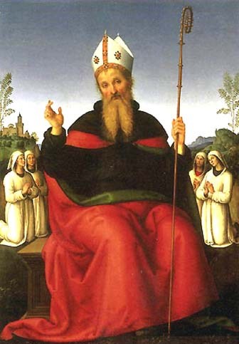  sant'Agostino in un dipinto del Pinturicchio