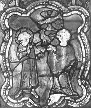  Agostino confuta i donatisti: vetrata nella chiesa di Erfurt 