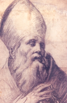  Agostino vescovo: disegno del Parmigianino (New York)