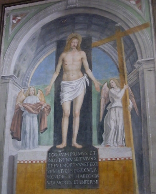  Affresco del Cristo in Croce in sant'Ambrogio a Milano 