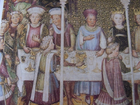 Monza, cappella Zavattari: il banchetto di nozze della regina Teodolina
