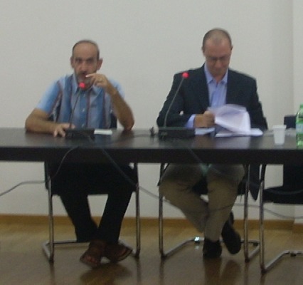 Giuseppe Redaelli al tavolo della conferenza