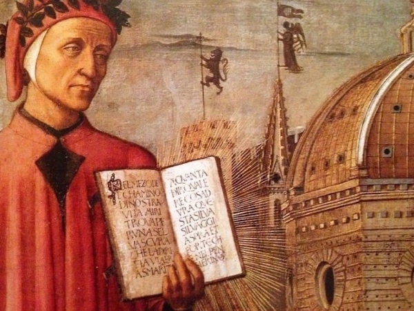 Dante Alighieri presenta la sua Commedia