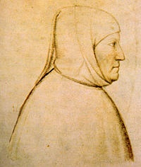 immagine a disegno di Francesco Petrarca di Altichiero