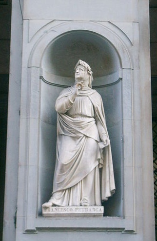 Immagine di Petrarca agli Uffizi di Firenze