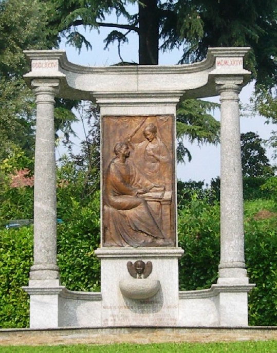 Il Monumento a sant'Agostino opera del Maestro Enrico Manfrini