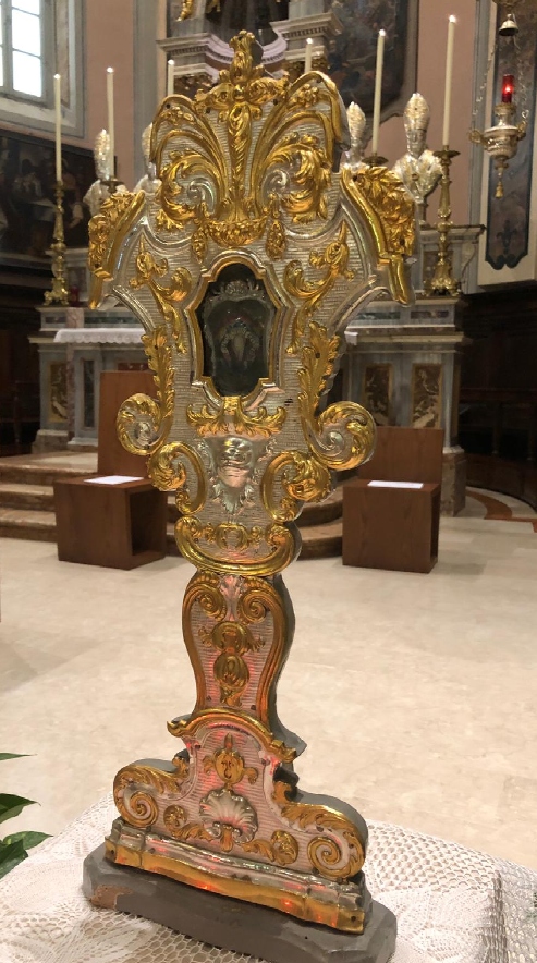 La reliquia di sant'Agostino conservata a Cassago