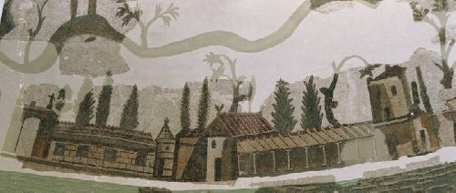 Particolare di mosaico di villa romana