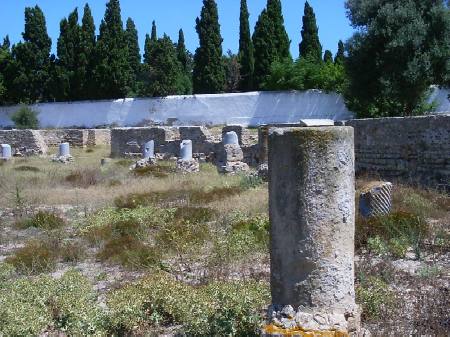 Particolare della basilica di Damous-el-Karita