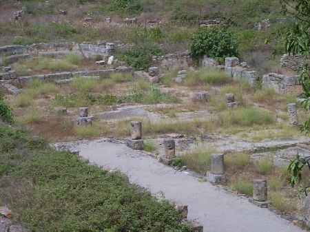 Basilica Pacis: l'abside e in primo piano le tre navate