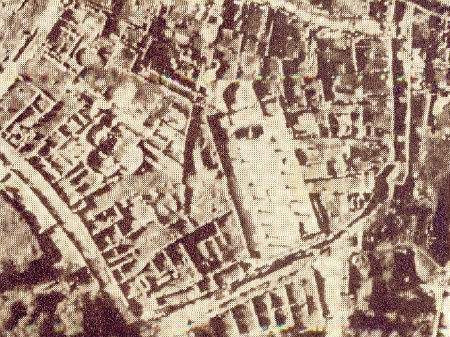 La Basilica Pacis in una foto dell'anno 1960
