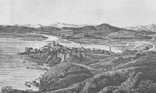 Stampa di Delamare che descrive la citt di Ippona nel 1840