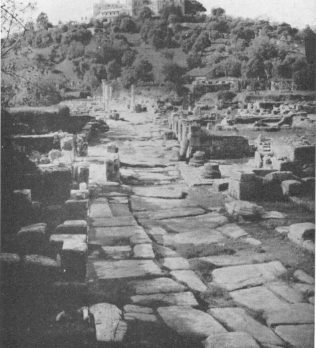 Il decumano della città di Hippo regius (foto 1960)
