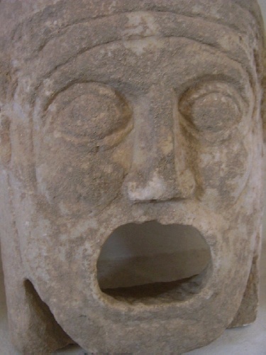 Museo di Ippona: maschera in pietra di età romana