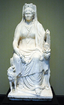 Statua della dea Cibele