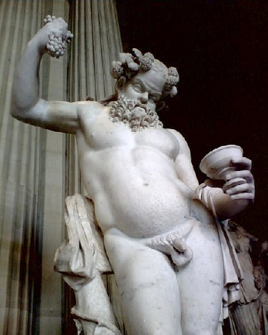 Museo del Louvre: statua di Sileno