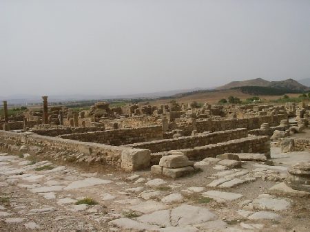 Vista d'insieme degli ambienti di superficie della Casa di Amphitrite
