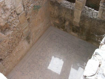 Un ambiente ipogeo della Casa di Amphitrite