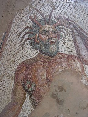Particolare del mosaico di Venere