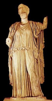 Statua in piedi di Cerere