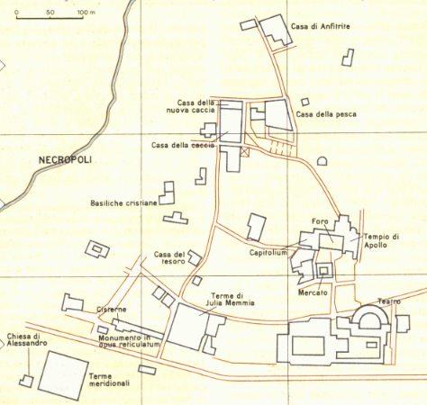 Vie e monumenti principali della città di Bulla Regia