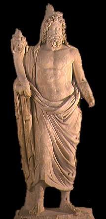 Statua della divinit tutelare Saturno