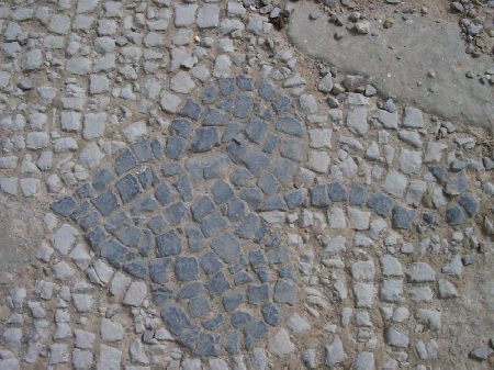 Mosaico di un ambiente di superficie della Casa della Nuova Caccia