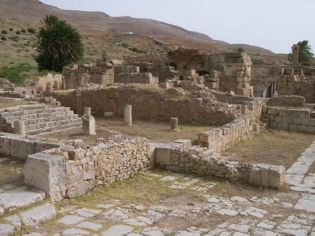 Tempio pagano nella città di Bulla Regia