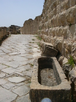 Strada nei pressi delle Terme dei Ciclopi che porta al Capitolio