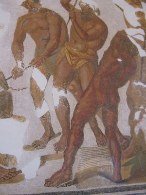 Ciclopi nell'antro di Vulcano: III sec. da Dougga
