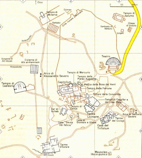Mappa della citt romana