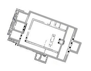 Mappa del tempio di Saturno