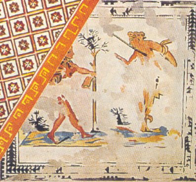 Terme degli Affreschi a Banasa: mosaico di Amore e Psiche