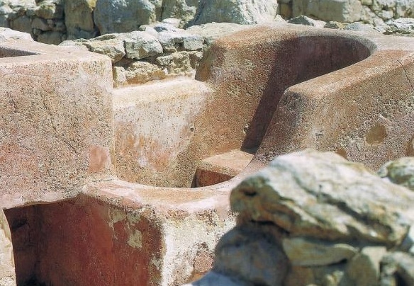Un elegante bagno in una casa di Kerkouane
