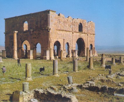Lambesi in Algeria: l'arco di trionfo