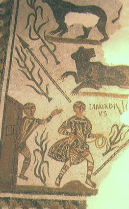 Mosaico con scene di caccia