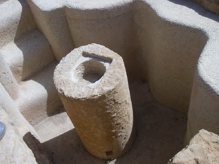 Il fonte battesimale della cappella di Giocondo