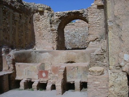 Un ambiente interno delle grandi Terme