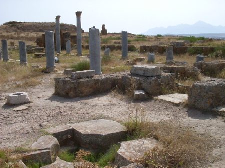 I grandiosi resti della Basilica cristiana