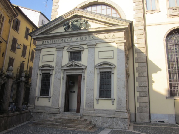 2012: visita alla Pinacoteca ambrosiana di Milano fondata dal card. Federigo Borromeo